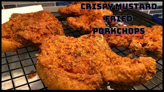 The Best Mustard Fried Pork Chops  Easy Fried Pork Chop Recipe [upl. by Oluas]