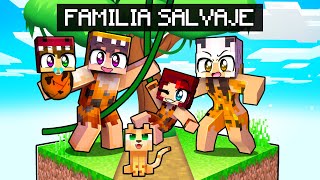 ¡FAMILIA SALVAJE en MINECRAFT 💖👨‍👩‍👧🦁 FAMILIAS vs FAMILIAS FranciscoGames [upl. by Ahc171]