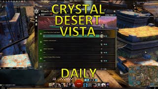 GW2  FastEasy View A Vista In Crystal Desert Daily Wizards Vault [upl. by Gareth86]