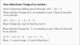 Niveau 3ème  Fonction et formule [upl. by Spears]