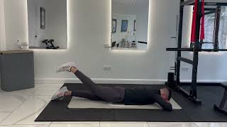 Prone Hip Extension  Exercise Demonstration [upl. by Williamson]