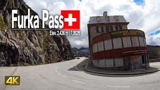 Furka Pass Switzerland  Scenic drive across the Furkapass driving from Gletsch to Andermatt 🇨🇭 [upl. by Anihsit]