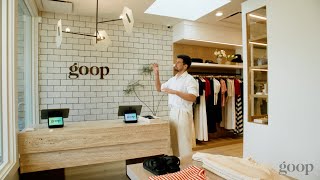 Step Inside Gwyneth Paltrows Newest Goop Store  goop Marin [upl. by Aerdnat438]