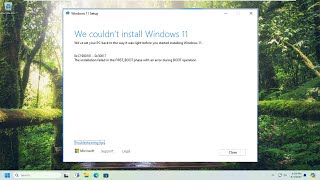 Error 0xc1900101 on Windows 11 Installation Assistant Guide [upl. by Lemon]