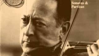 Jascha Heifetz  Bach Violin Partita no1 Bourree 7 [upl. by Sonstrom818]