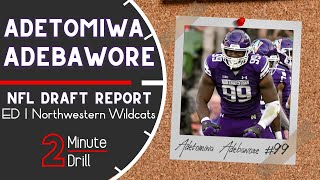 Adetomiwa Adebawore 449 40 Yard Dash At 282 Pounds  2023 NFL Draft Report amp Scouting Profile [upl. by Swetlana]