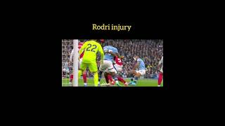 Rodri Horrific Injury 🥺🤕 [upl. by Orlan]