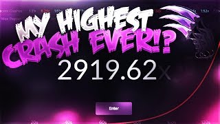 MY HIGHEST CRASH EVER ON WTFSKINS [upl. by Ayian129]