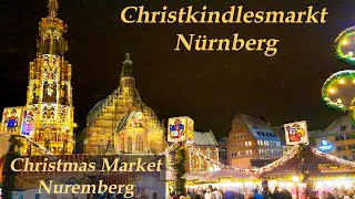 Christkindlesmarkt 2023 Nuremberg  magical lights and christmas mood [upl. by Kreiner]