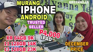 Greenhills IPHONE XR 9K IPHONE 11 128GB 14K 13 128GB 23K MURA DITO Free giftboxlegit Seller dito [upl. by Eide]