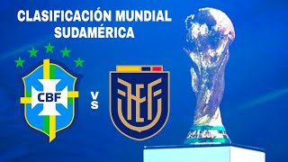 Brasil 10 Ecuador en vivo Clasificación Mundial Sudamérica [upl. by Keane995]