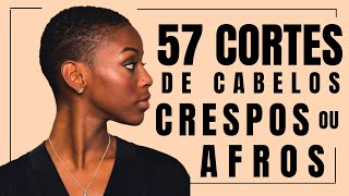 57 CORTES PARA MULHERES DE CABELO CRESPO OU AFRO CURTO [upl. by Parish]