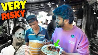 I reviewed EXTREME food around DIDI’s college 😨 HAZRA food tour [upl. by Navada]