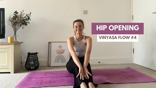 40 Minute  Hip Opening Vinyasa Flow 4  Yoga for Tight Hips  Hip Mobility [upl. by Nicholl]