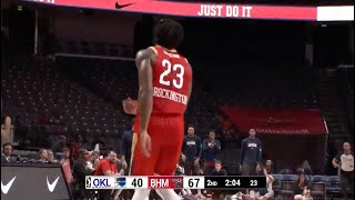 Izaiah Brockington Highlights Oklahoma City  Birmingham 34 PTS 11 REBS 8 3PM [upl. by Oiramat]