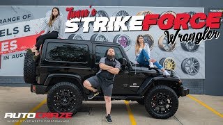 TIONNES STRIKE FORCE WRANGLER  Jeep Wrangler KMC Strike Wheels Nitto Tyres Lift Kit amp More [upl. by Nylyak]