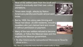 The Texas Settlement and Revolution [upl. by Ecnirp46]