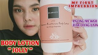 REVIEW JUJUR BODY LOTION JOLLY SCARLETT WHITENING [upl. by Geirk424]