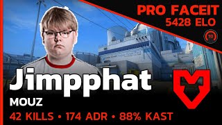 5400 ELO Jimpphat MOUZ 42 KILLS on NUKE🔥 NUKE FACEIT LVL 10  CSGO POV  Sep 3 2023 [upl. by Enitsirk]