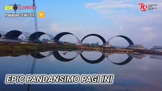 🔴 CORRUGATED EPIC BERCERMIN Di Muara Kali Progo Pemandangan Indah Pagi Hari di Pandansimo view Drone [upl. by Airamzul]