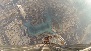 Amazing view from the Burj Khalifa  At the top SKY [upl. by Yleen]