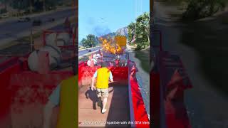 🏍️ Michael steals a Yamaha MT15 from a train🚂 gta gta5 MT15Heist shorts viral TrainHeist [upl. by Jehovah489]