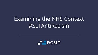 Antiracism in speech and language therapy examining the NHS context [upl. by Demetri362]