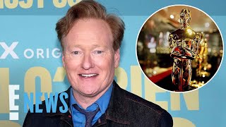 Conan O’Brien’s Gives a CHEEKY RESPONSE to Hosting the Oscars “America Demanded It”  E News [upl. by Ladnik39]