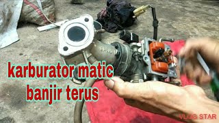 penyebab karburator banjir pada motor matic [upl. by Odama]