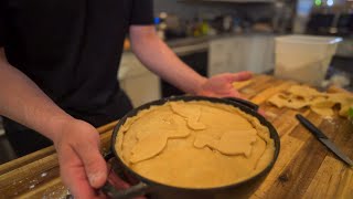 Dinner time Green Chile Chicken Pot Pie So cozy [upl. by Ecinrev85]