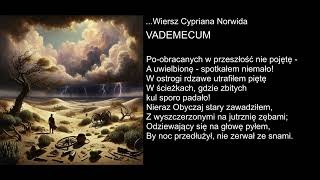 Wiersz Cypriana Norwida  VADEMECUM [upl. by Enywtna22]