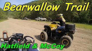 ATV Riding Bearwallow Trails At Hatfield amp McCoy Sept 18th 2017 [upl. by Alrac]