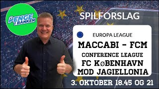 Odds og Spilforslag Odds 11 med FCK og måljagt med FCM [upl. by Eenyaj393]