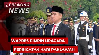 BREAKING NEWS  Wapres Gibran Pimpin Upacara Peringatan Hari Pahlawan di TMP Kalibata [upl. by Adnarom402]