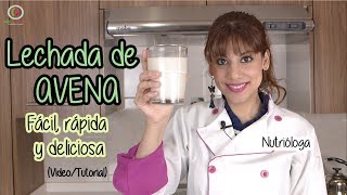 Cómo hacer LECHADA DE AVENA fácil rápida y deliciosa Tutorial [upl. by Nivets541]