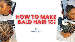 How I created the Bald hairstyle for my client [upl. by Anahoj928]