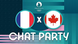 France v Canada  Mens Olympic Basketball Tournament Paris 2024  Chat Party ⚡🏀 [upl. by Mogerly]