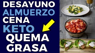 DESAYUNO KETO HASTA CENA PARA ADELGAZAR RÁPIDO DÍA COMPLETA DE COMIDA KETO PARA PERDER PESO [upl. by Ewold]