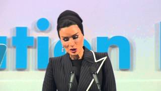 Her Highness Sheikha Moza bint Nasser of Qatar speaks at the World Education Forum 2015 [upl. by Karie]