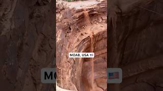 Escalofriante salto de Puenting en Moab USA 🇺🇸 shorts USA puenting [upl. by Wheelwright]