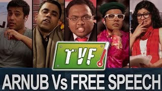 Arnub Vs Free Speech  Newshour Qtiyapa [upl. by Dugas]