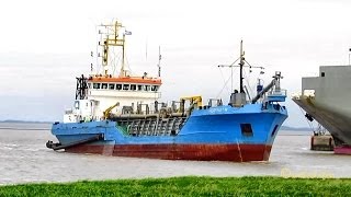 HEGEMANN 1 DQKQ IMO 9113070 Emden Germany Trailing suction hopper dredger Baggerschiff [upl. by Namaj476]