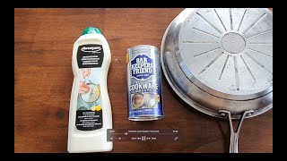 Demeyere Stainless Cleaner vs Bar Keepers Friend [upl. by Ennoid]