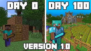 I Tried to Survive 100 Days in Original Hardcore Minecraft [upl. by Dick196]