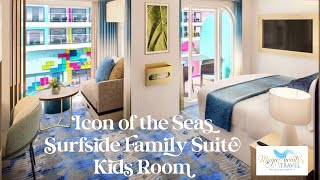 Icon of the Seas  Surfside Family Suite Part 2 Kids Room 11301 [upl. by Giovanni]