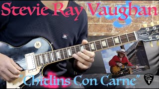 Stevie Ray Vaughan  quotChitlins Con Carnequot Part 1  Blues Guitar Lesson wTabs [upl. by Malo]