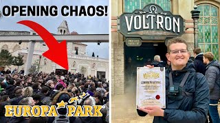 Voltron Nevera FIRST RIDE amp Opening Day CHAOS Europa Park NEW Coaster [upl. by Younglove602]