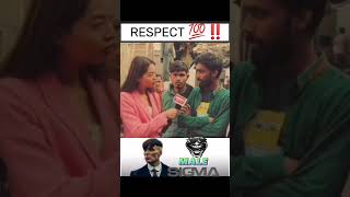 RESPECT 💯👍 respect sigma respectreaction shortvideo viralvideo [upl. by Seely]