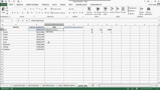 Curso excel parte 5  calcular edad con formulas [upl. by Kerwin]