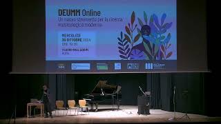 quotLessico musicalequot al DEUMM Online Teatro Palladium  Roma 30 novembre 2024 Daniele Trucco [upl. by Sokin687]